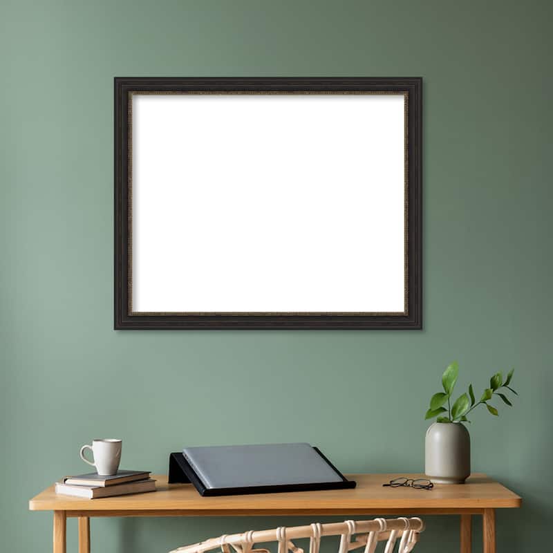 Amanti Art Accent Bronze Narrow Framed Dry Erase Magnetic Board