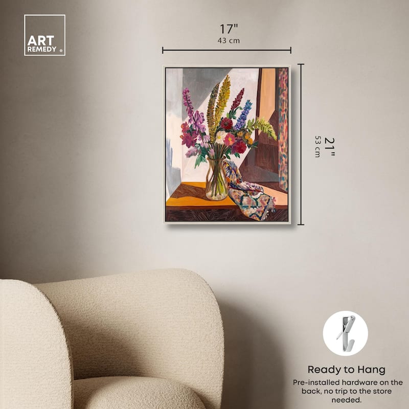 Warm Tones and Blooms Canvas by Art Remedy