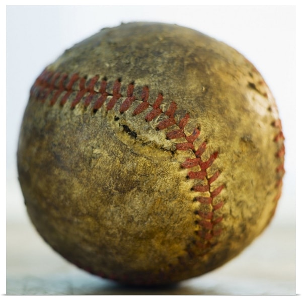 "Antique baseball" Poster Print