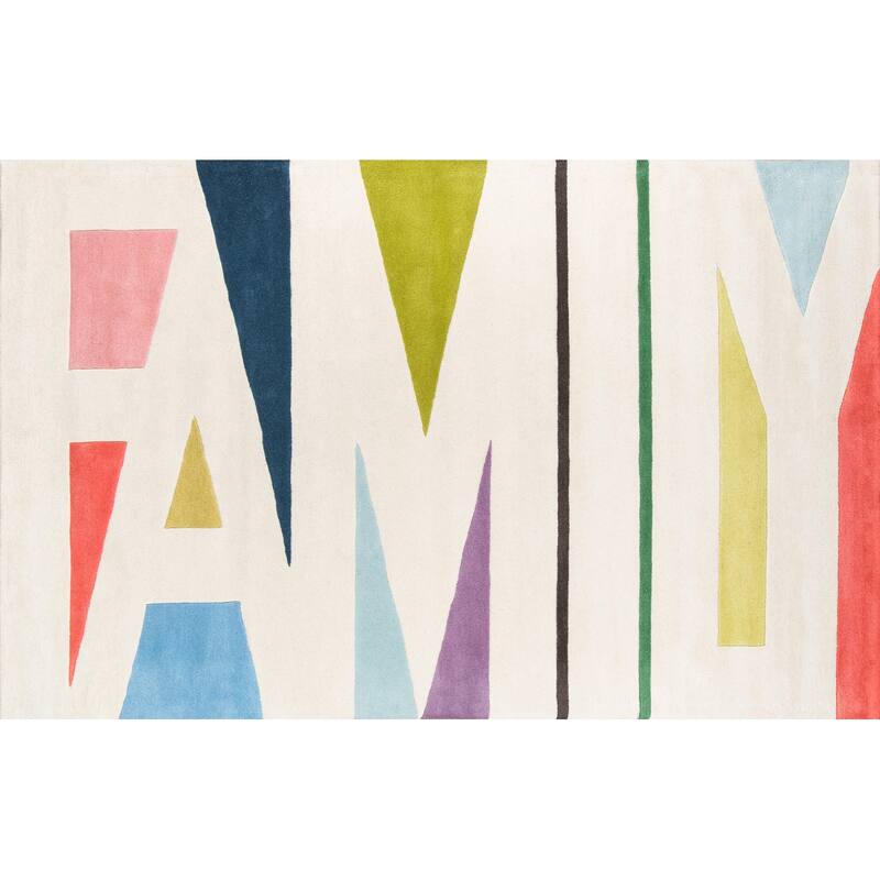 Novogratz by Momeni Tag Wordplay Hand Tufted Wool Area Rug