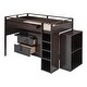 preview thumbnail 23 of 44, Twin Pine Loft Bed with Rolling Cabinet and Desk