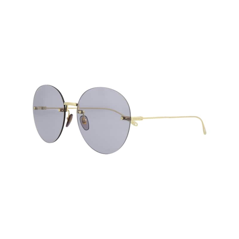 Gucci Round-Frame Metal Sunglasses