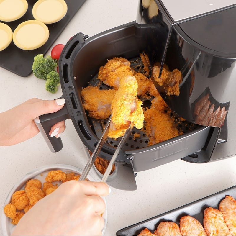 Uber Appliance Air fryer XL Deluxe - 5Qt Digital Display - Ceramic Non stick Non Toxic - 5 Quart