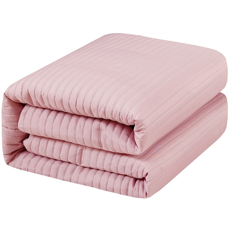 Nanshing Suzaine 3 Piece Solid Striped Comforter Set