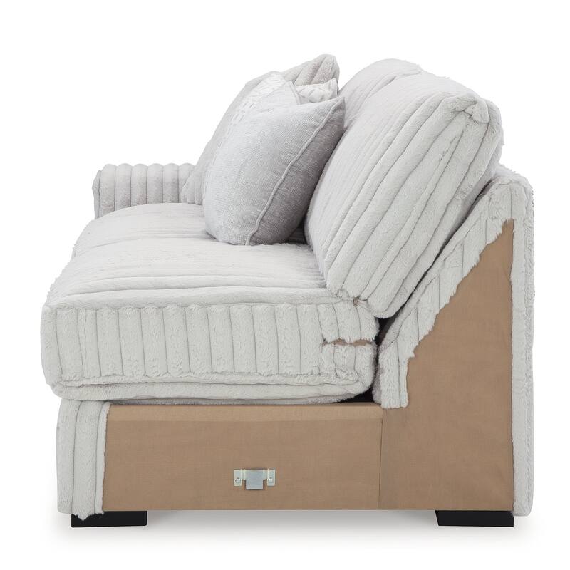 Signature Design by Ashley Stupendous White 3-Piece Sectional - 133" W x 133" D x 41" H