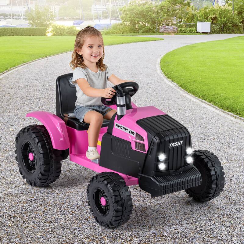 Costway 24V Ride On Tractor for Kids with Detachable Trailer Remote - See Details