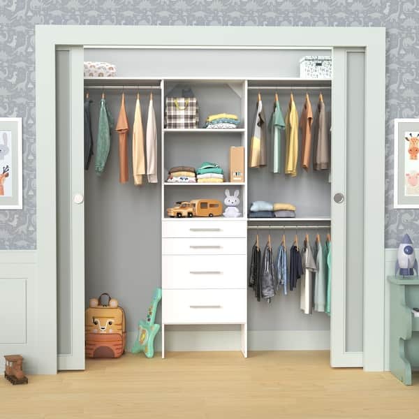slide 2 of 24, ClosetMaid SuiteSymphony Modern 4-Drawer 25-Inch Tower Closet Organizer