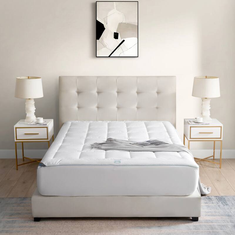 Sleepclimate Down Alternative Mattress Pad With 37.5 Technology - White - Twin