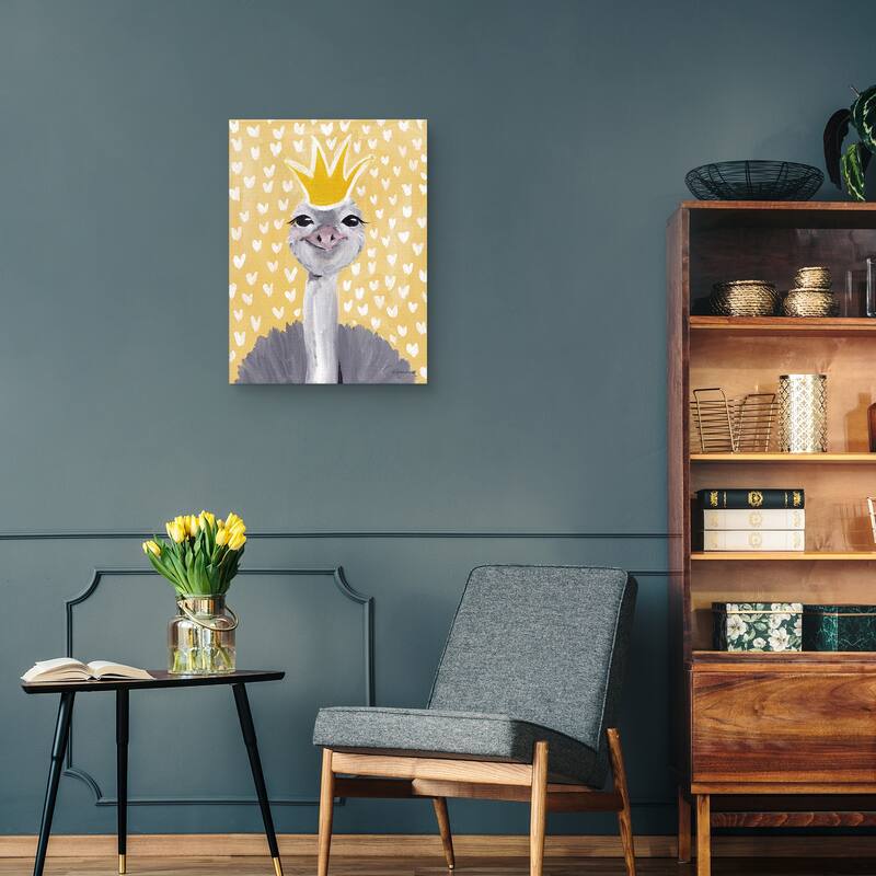 Princess Ostrich by Jessica Mingo Canvas Art Print