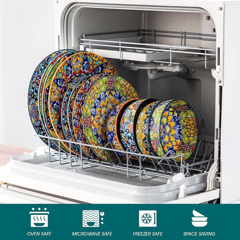 vancasso SIMI Bohemian 12-piece Porcelain Pattern Dinnerware Set