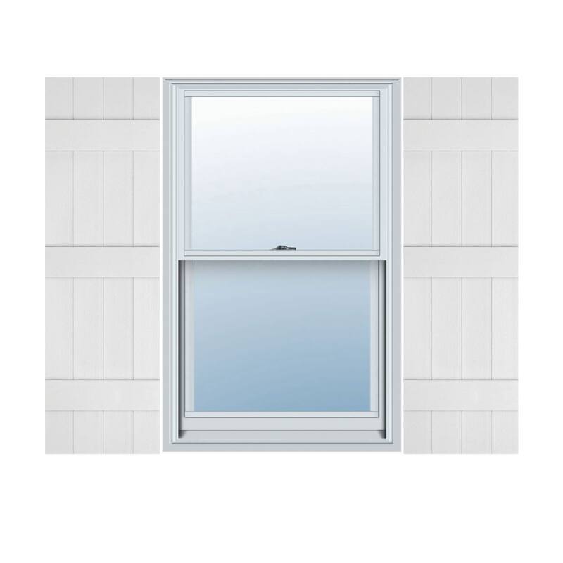 Mid-America Vinyl, Standard Size Four Board Joined Shutters