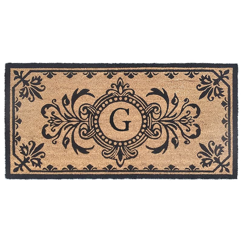 Liora Manne Dwell Vine Outdoor Mat Black - 1'8" x 3' 4" - G