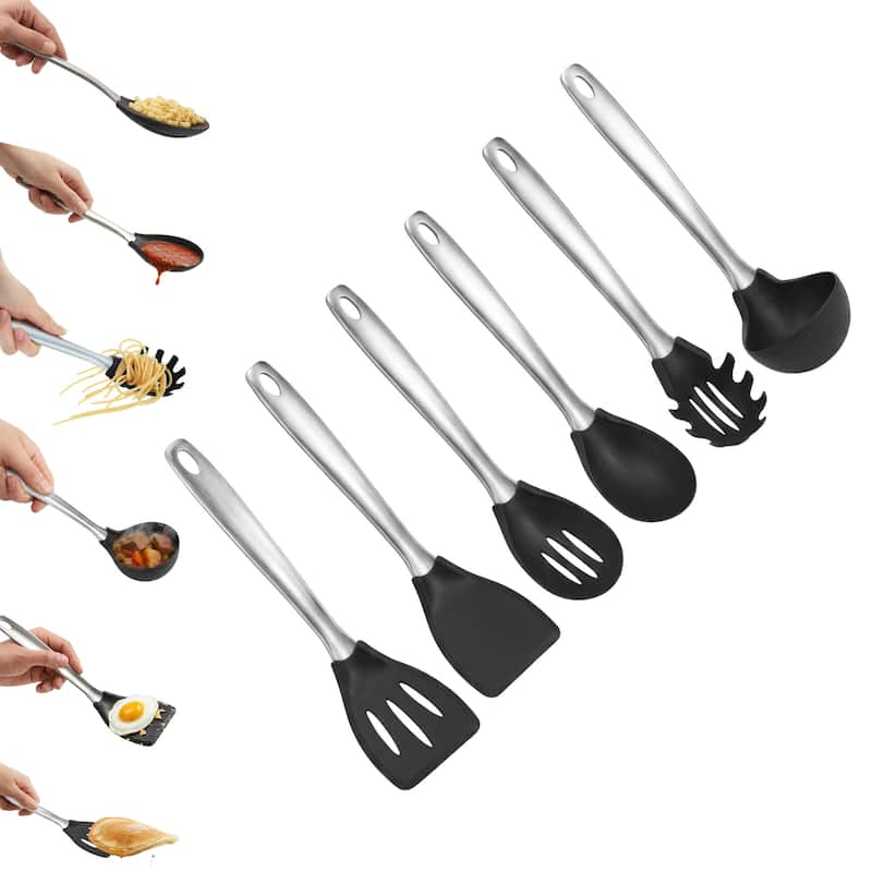 Amco 6 Piece Nylon Utensil Set - 15.74" H