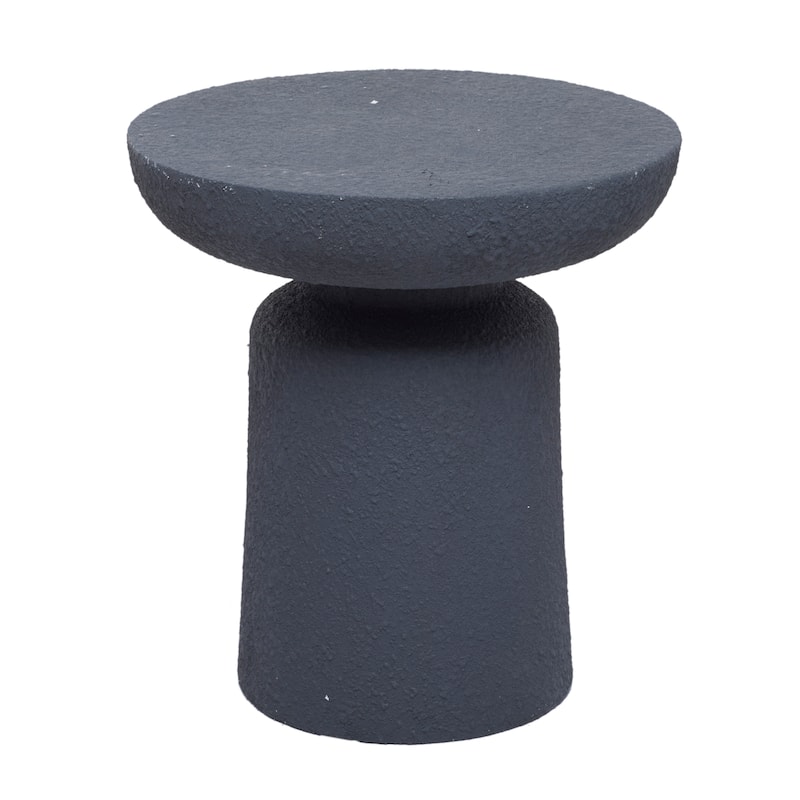 Magnesium Oxide Outdoor Accent Table - Dark Gray or White - Roche River Decor