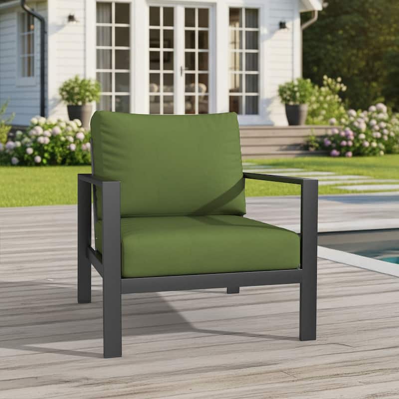 Sunbrella Outdoor Deep Seating Cushion - Seat 25 x 25.5 x 5 Back 25 x 17 x 5 - Spectrum Cilantro