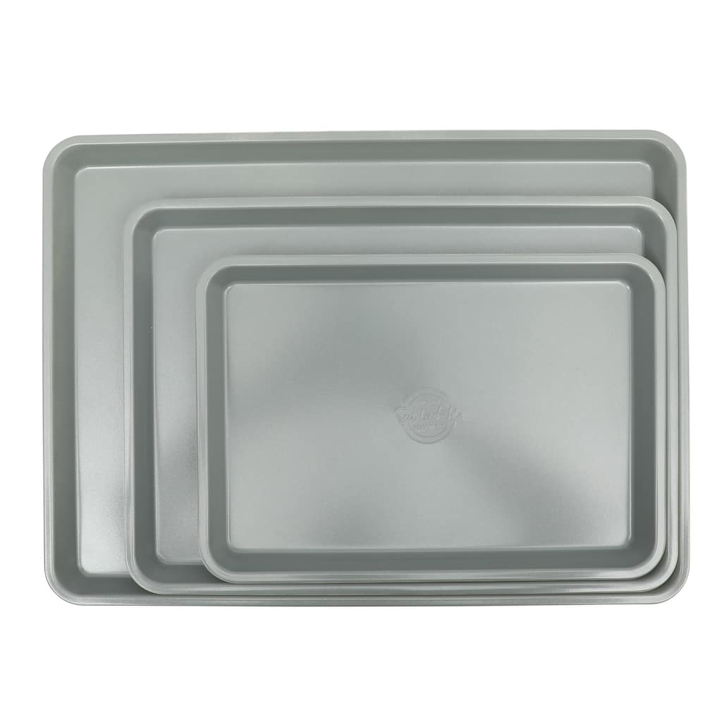 Sur La Table Kitchen Essentials Bake Sale 3-Piece Cookie Sheet Set - Nonstick Carbon Steel