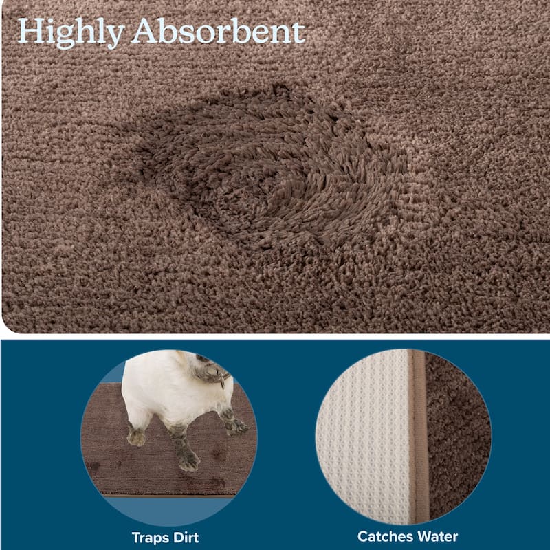 PETMAKER Dog Door Mat - Absorbent Mat for Muddy Paws and Wet Shoes