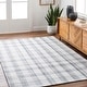 preview thumbnail 4 of 2, Becki Owens x Livabliss Sammy Handwoven Plaid Area Rug Ash - 2' x 3'