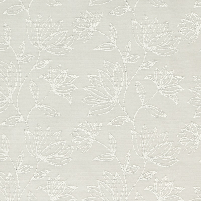 Sun Zero Bronte Floral Jacquard Total Blackout Rod Pocket 1-Piece Curtain Panel, Single Panel