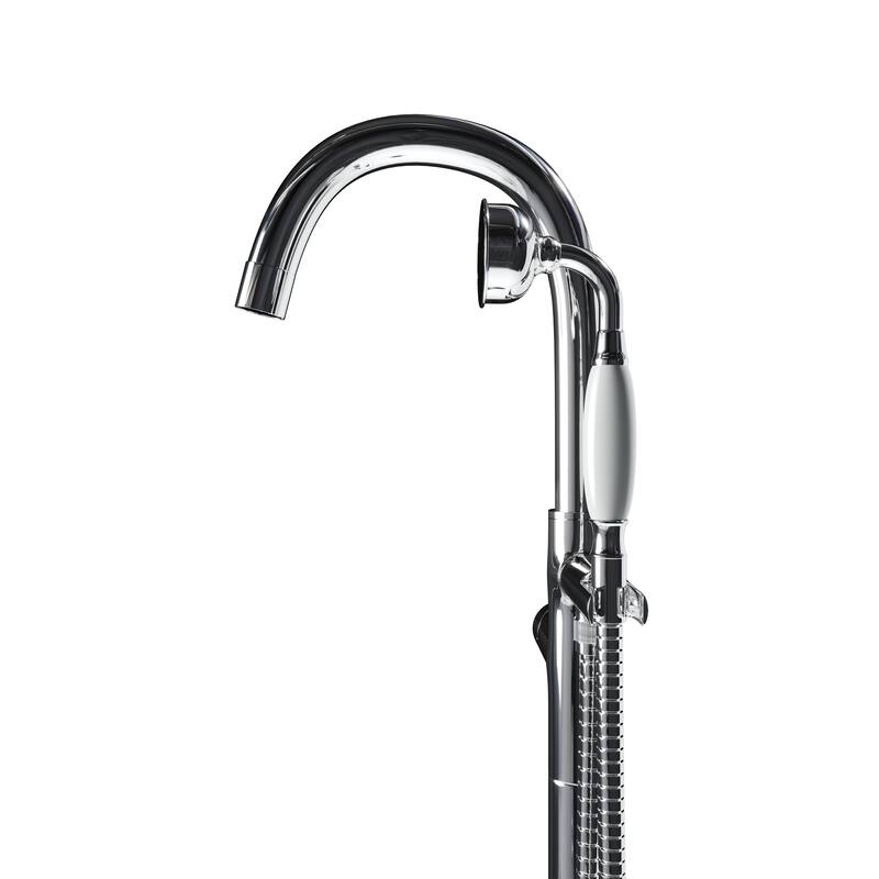 Neptune Single Handle Floor Mounted Gooseneck Freestanding Tub Filler