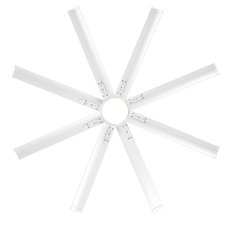 72-in Integrated LED Indoor Ceiling Fan with Light and Remote (8- Aluminum Blade)