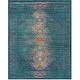preview thumbnail 11 of 23, SAFAVIEH Madison Ellice Vintage Boho Oriental Rug 6' x 9' - Blue/Fuchsia - Rectangle