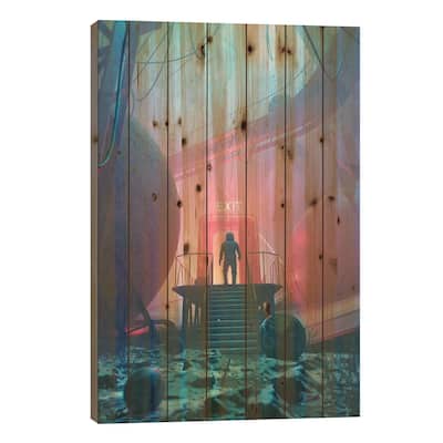 Escape II Print On Wood by Nicebleed - Multi-Color