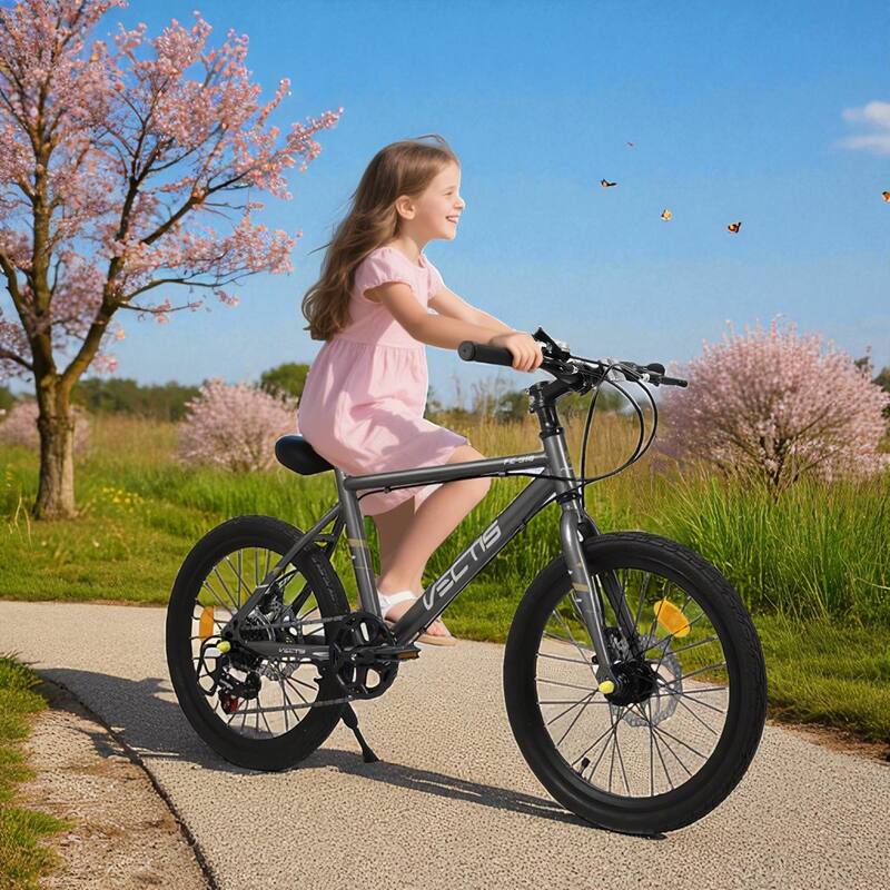 20 Inch Kids Road Bike, Boys & Girls Bicycle Ages 6-12, 7-Speed Steel Frame with Dual Disc Brakes