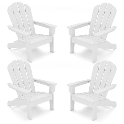 Gymax 4PCS Kid's Adirondack Chair All-Weather HDPE Toddler Lawn Chair