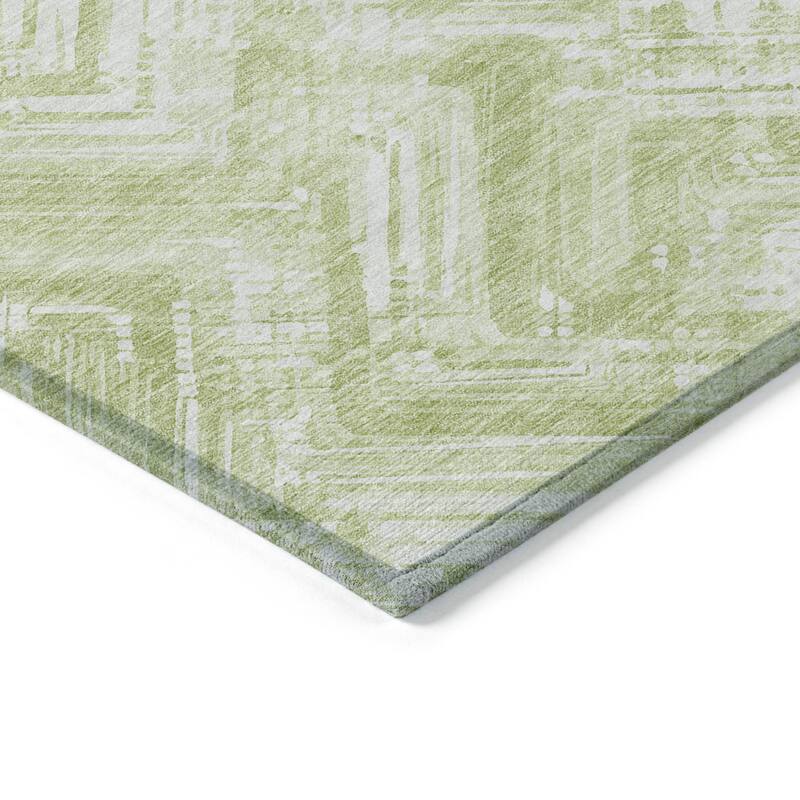HomeRoots Geometric Transitional Rectangle Outdoor Rug