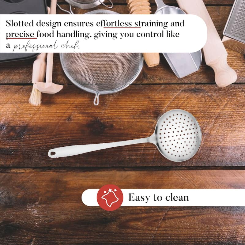 Farberware Professional Stainless Steel Skimmer With Loop Handle - 14 Inches