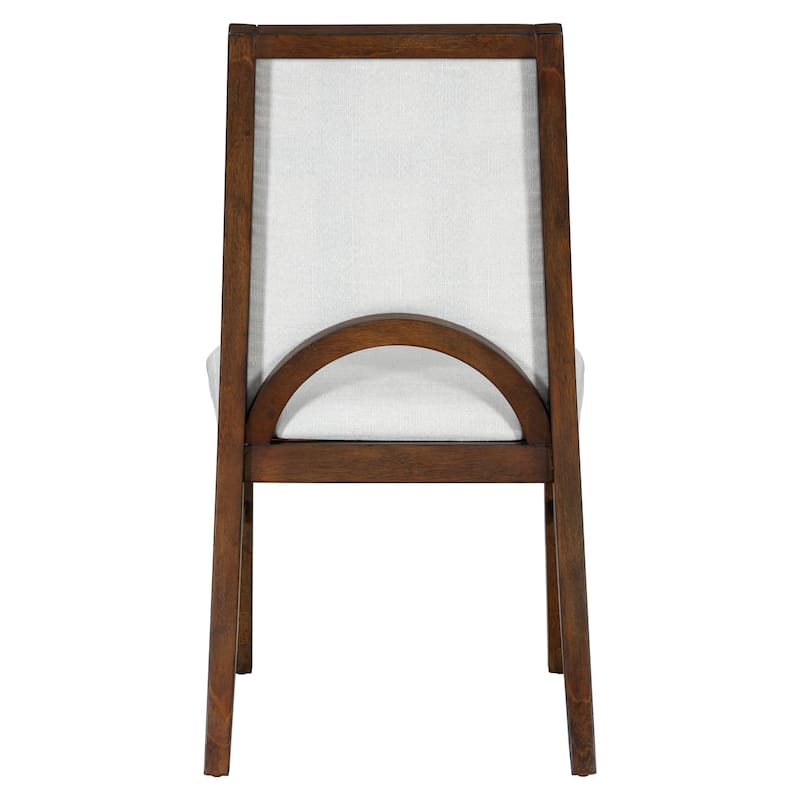 Round Dining Table Set for 4 with Extendable Top and Comfortable Upholstered Chairs for Family Meals