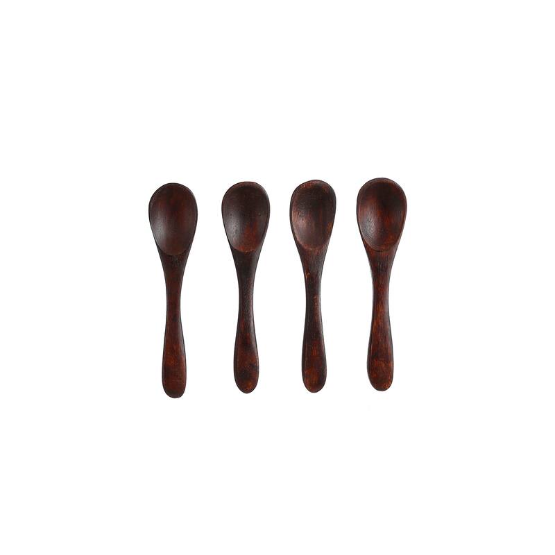 Set of 4 Picco Spoons Brown- A - D.Brown