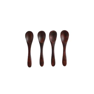 Set of 4 Picco Spoons Brown- A - D.Brown