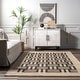 preview thumbnail 6 of 7, Nuloom Saskia Woven Stripes Jute Area Rug