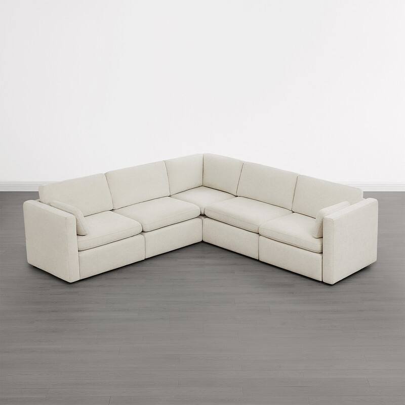 Spruce & Spring Mia Oversized Modular Sectional Fabric Sofa Set