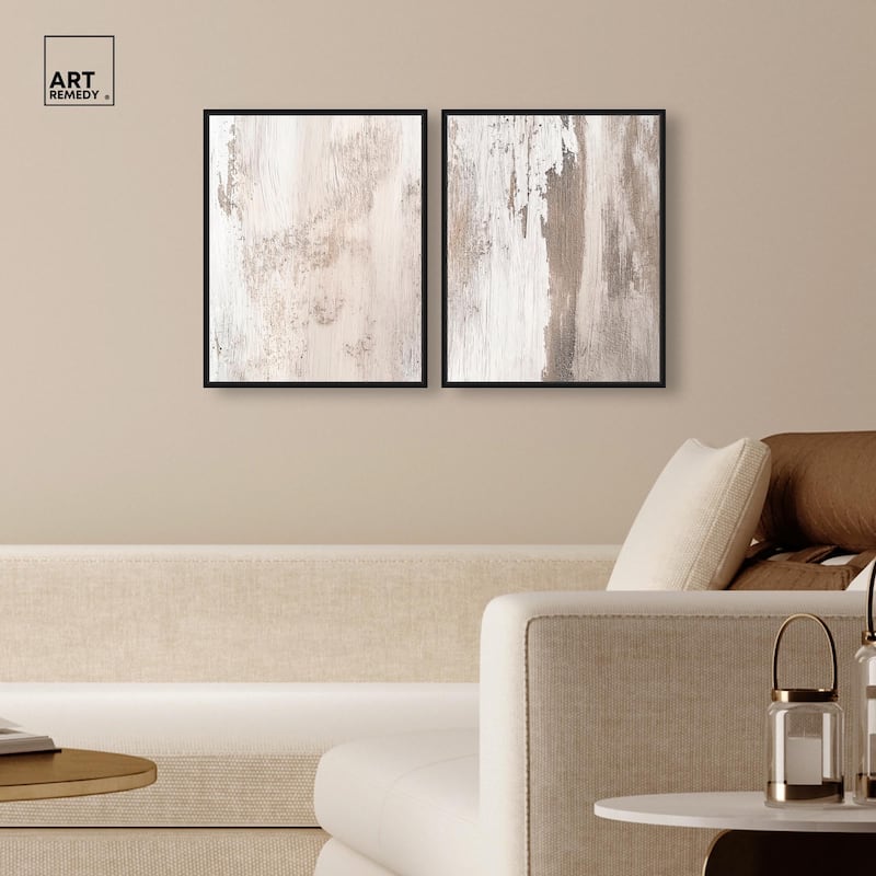Striated Texture III Canvas Set of 2 by Art Remedy