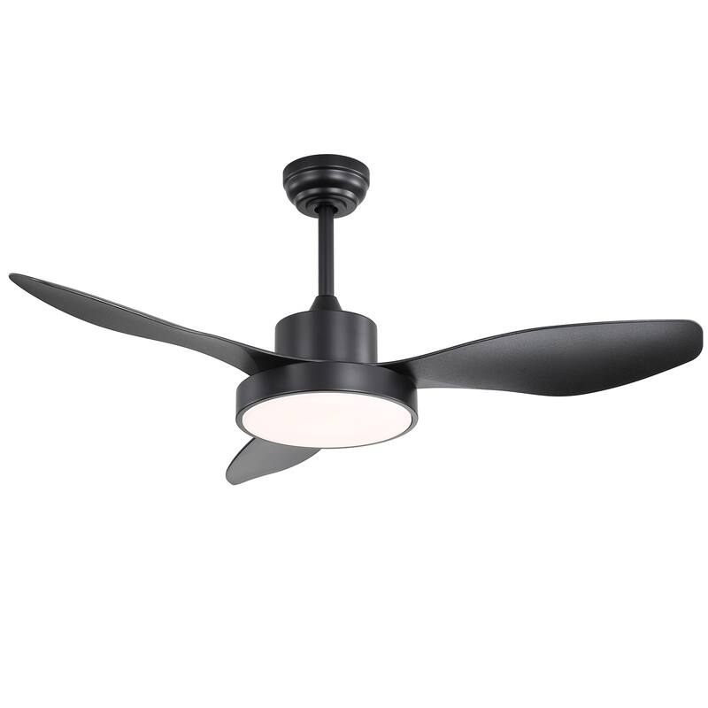 47" Modern Dimmable LED Ceiling Fan with Light and Remote