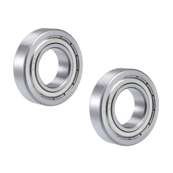 R16ZZ Deep Groove Ball Bearing 1"x2"x1/2" Double Shielded Chrome Bearings 2pcs - R16ZZ (1"x2"x1/2")