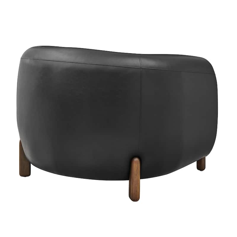 NPD Furniture Cordelia Faux Leather Accent Arm Chair
