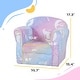 preview thumbnail 5 of 16, Kids Sofa Chair, Toddler Sofa with Glow in the Dark Fairy Design & Wooden Frame, Upholstered Baby Sofa for 18-36 Months