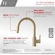 preview thumbnail 20 of 49, STYLISH Kitchen Sink Faucet Single Handle Pull Down Dual Mode in Stainless Steel - Faucet Height: 14 1/8" | Spout Height: 6 3/4"