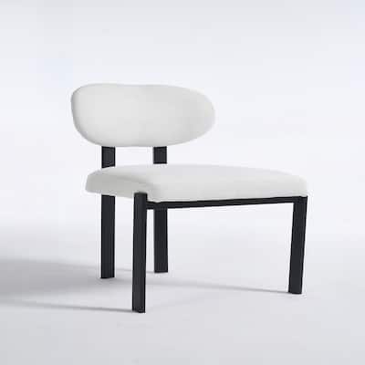 Modern Upholstered Boucle Dining Room Chairs Set of 2