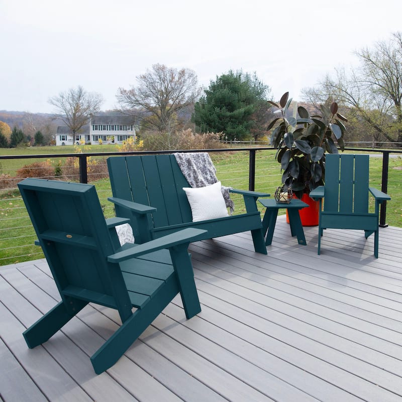 Italica Modern 4-piece Adirondack Patio Set