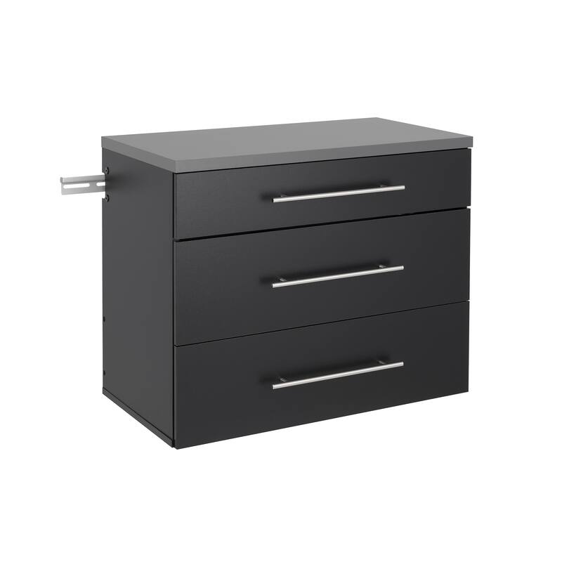 Prepac HangUps 3-drawer Base Storage Cabinet - Black