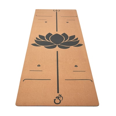 5mm cork natural rubber yoga mat