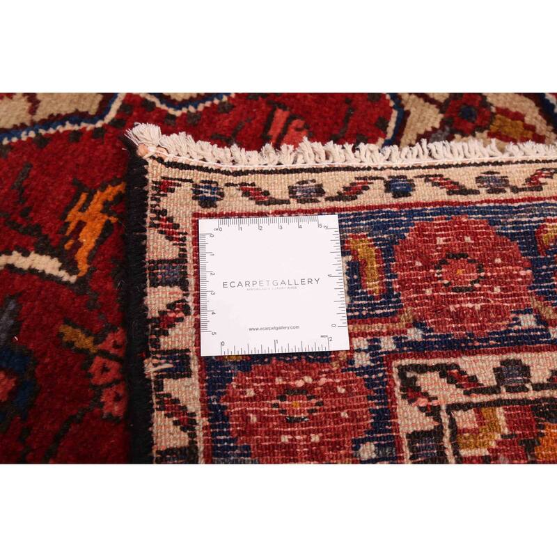 ECARPETGALLERY Hand-knotted Andelz Dark Red Wool Rug - 3'11 x 11'8