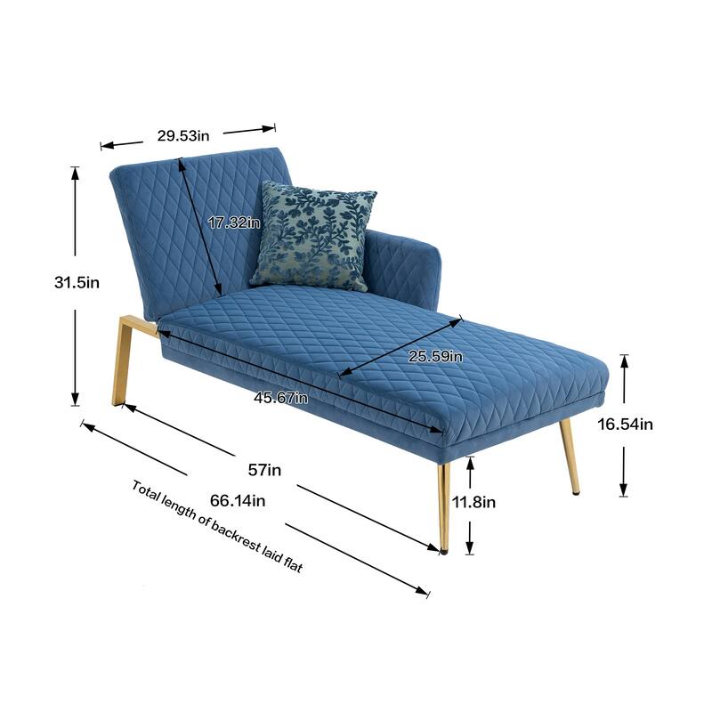 COOLMORE Velvet Sofa Loveseat Sofa with metal feet