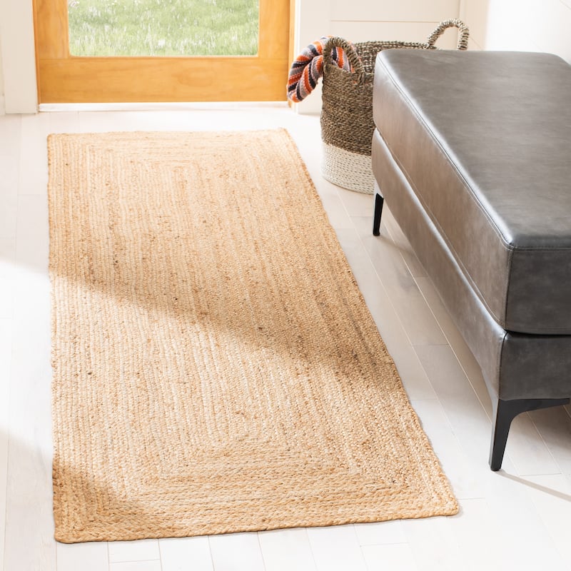 SAFAVIEH Natural Fiber Madaline Jute Rug - 2'3" x 17' Runner - Natural