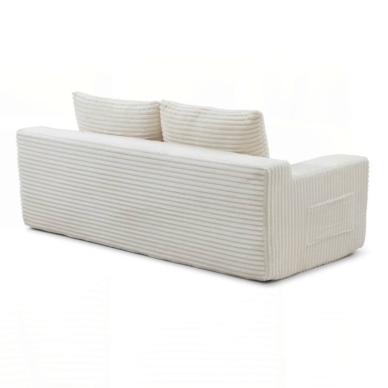 Foam Cloud Loveseat Sofa, 2 in 1 Convertible Folding Couch Bed